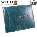 Peňaženka kožená WILD Things Only 5501 RFiD tyrkys