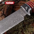 Damaškový nôž Mountain King Damascus knife Full Tang Kandar N359