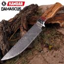 Damaškový nôž Mountain King Damascus knife Full Tang Kandar N359