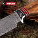 Damaškový nôž Mountain King Damascus knife Full Tang Kandar N359