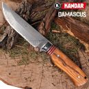 Damaškový nôž Mountain King Damascus knife Full Tang Kandar N359