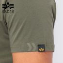 Alpha Industries Tričko Alpha Label T dark olive