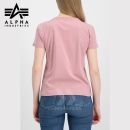 Alpha Industries Tričko Crystal T Wmn silver pink