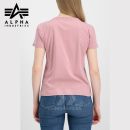 Alpha Industries Tričko Crystal T Wmn silver pink