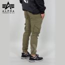 Alpha Industries Nohavice Cotton Twill Jogger olive