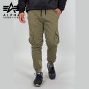 Alpha Industries Nohavice Cotton Twill Jogger olive