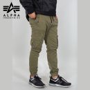 Alpha Industries Nohavice Cotton Twill Jogger olive