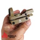 Kolimátor RED Dot Sight Square Guerilla Optics 21/22mm Tan