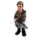 Soldier w Gatling Gun soška vojaka 29cm