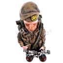 Soldier w Gatling Gun soška vojaka 29cm