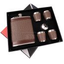 Likérka v súprave SET IV Hip Flask Set 8 Oz