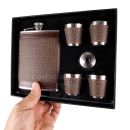 Likérka v súprave SET IV Hip Flask Set 8 Oz