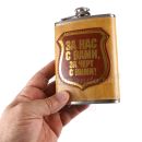 Likérka ploskačka 8oz 0,24L. Hip Flask за нас с вами, за черт ц ними!