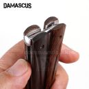 DAMASCUS Fine Wood Motýlik zatvárací nôž 02255