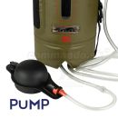 Outdoor Camp Solárna sprcha 12L + pumpa Solar Shower Fosco