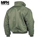 Obrázok 1. US CWU Bunda MFH Bombera oliv Pilot Jacke