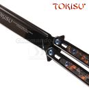 Obrázok 2. TOKISU Motýlik Balisong Black Titanium 02259 7Cr17Mov