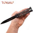 Obrázok 7. TOKISU Motýlik Balisong Black Titanium 02259 7Cr17Mov