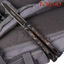 Obrázok 15. TOKISU Motýlik Balisong Black Titanium 02259 7Cr17Mov