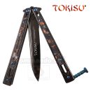 Obrázok 1. TOKISU Motýlik Balisong Black Titanium 02259 7Cr17Mov