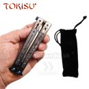 Obrázok 16. TOKISU Motýlik Balisong Black Titanium 02259 7Cr17Mov