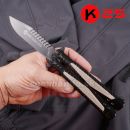 Obrázok 10. Balisong motýlik K25 Titanium Coated Mikarta Insertion 02258
