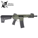 Obrázok 1. Delta Armory airsoft zbraň M4 AR15 M-LOK SilentOps 6,5" Charlie Oliva