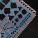 Obrázok 5. Ecopybook Tactical Protractor pravitko TZ NATO Blue Border M-TAC