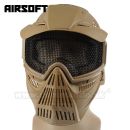 Airsoft Mask Wosport Desert piesková Guardian V1