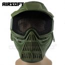 Airsoft Mask Wosport Green zelená Guardian V1