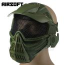 Airsoft Mask Wosport Green zelená Guardian V1