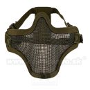 Maska Tactical Gear Olive s kovovou mriežkou MAS-25-OLV