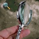 Lupa 70mm Luxury strieborná Silver Magnifier RUSSIA