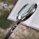 Lupa 70mm Luxury strieborná Silver Magnifier RUSSIA