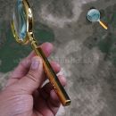 Lupa 70mm Luxury zlatá Gold Magnifier RUSSIA