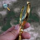 Lupa 70mm Luxury zlatá Gold Magnifier RUSSIA