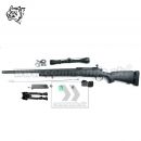 Airsoft Sniper Rifle Snow Wolf SW-04 Black Scope 3-9x40 Upgraded 500FPS 6mm