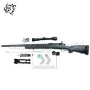 Airsoft Sniper Rifle Snow Wolf SW-04 Black Scope 3-9x40 6mm