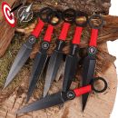 Vrhacie nože Red Ninja 6 kusov Throwing Knives 31850 Martinez Albainox