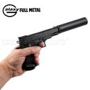 Airsoft Pistol Galaxy G10A Silencer Full Metal ASG 6mm