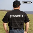 Security tričko s potlačou čierne Basic SBS