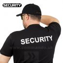 Security tričko s potlačou čierne Basic SBS