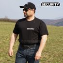 Security tričko s potlačou čierne Basic SBS