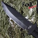 Pevný nôž s parakordom 44496 - čierny