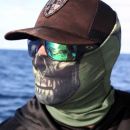 Tactical OD Green Skull Face Shield Multifunkčná šatka Bufka SA Company