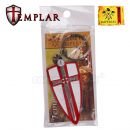 Kľúčenka Templársky štít kovová s krúžkom Sword Temlar 09438
