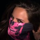 Skull Tech Pink Crow Face Shield Multifunkčná šatka Bufka SA Company