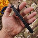 ESP KBT-01 Kubotan Black Plastic Round s krúžkom a lankom