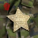 Odznak Sheriff Lincoln County Šerif stredný kovový Denix 104