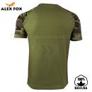 Alex Fox Pánske tričko Raglan Military Camouflage maskáčové